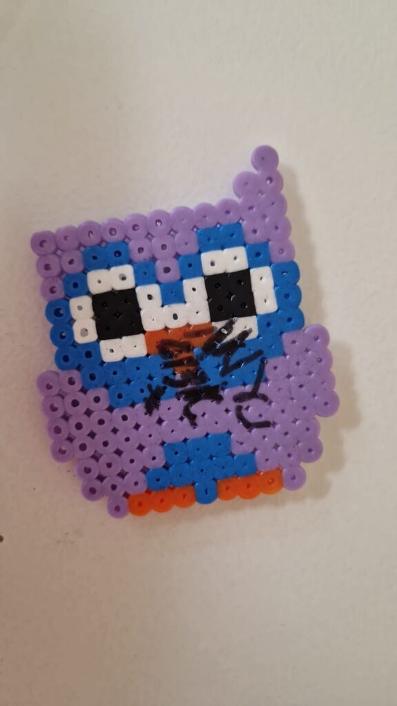 Purple Owl Ironing Beads