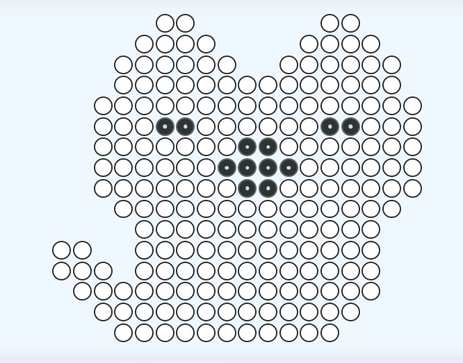 Ironing bead games cat pattern